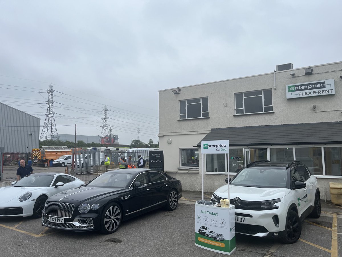 Looking forward to meeting customers for many of our Enterprise Mobility brands today in Grays. From car club to prestige vehicles and a whole bunch of commercial accessible ones too!