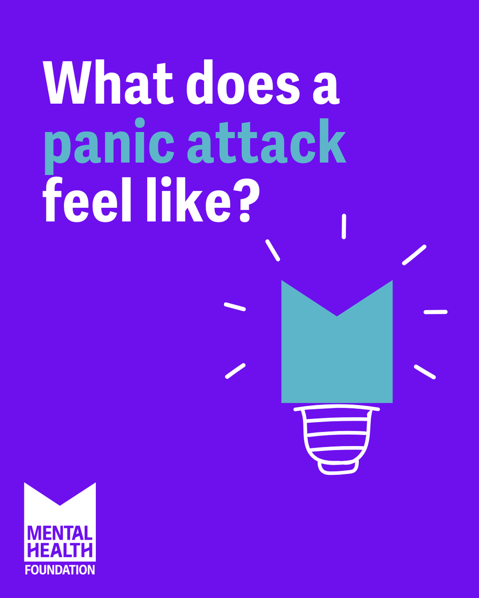 mentalhealth's tweet image. Panic attacks can be frightening. But there are things you can do during a panic attack that help, like breathing and grounding techniques.
Read our guide on panic attacks: bit.ly/3YNWmfG