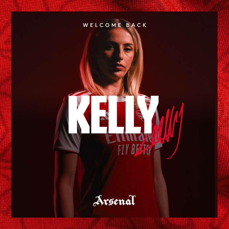 ArsenalWFC's tweet photo. Chloe Kelly is finally an Arsenal player once more ❤️