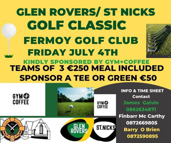 Nearly there for tomorrow nights <a href="/mig_ie/">McCarthy Insurance Group</a> <a href="/OfficialCorkGAA/">Cork GAA</a> D6 FL Final <a href="/nicksgaa/">St. Nick's GAA</a> v <a href="/canoveegaa/">Canovee GAA</a> in <a href="/eireogcork/">Éire Óg Cork</a> 7.30
Let’s get behind the lads in this important game.
NicksAbu ⚫️⚪️⚫️⚪️⚫️⚪️⚫️⚪️⚫️⚪️
<a href="/NBSHIPPING/">Niall Browne</a>