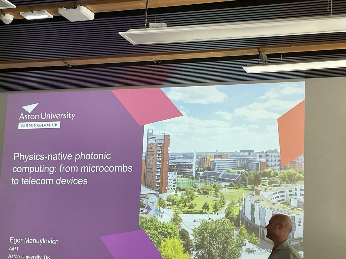 Second day of FreQombs 2025. Our own Egor Manuylovich.