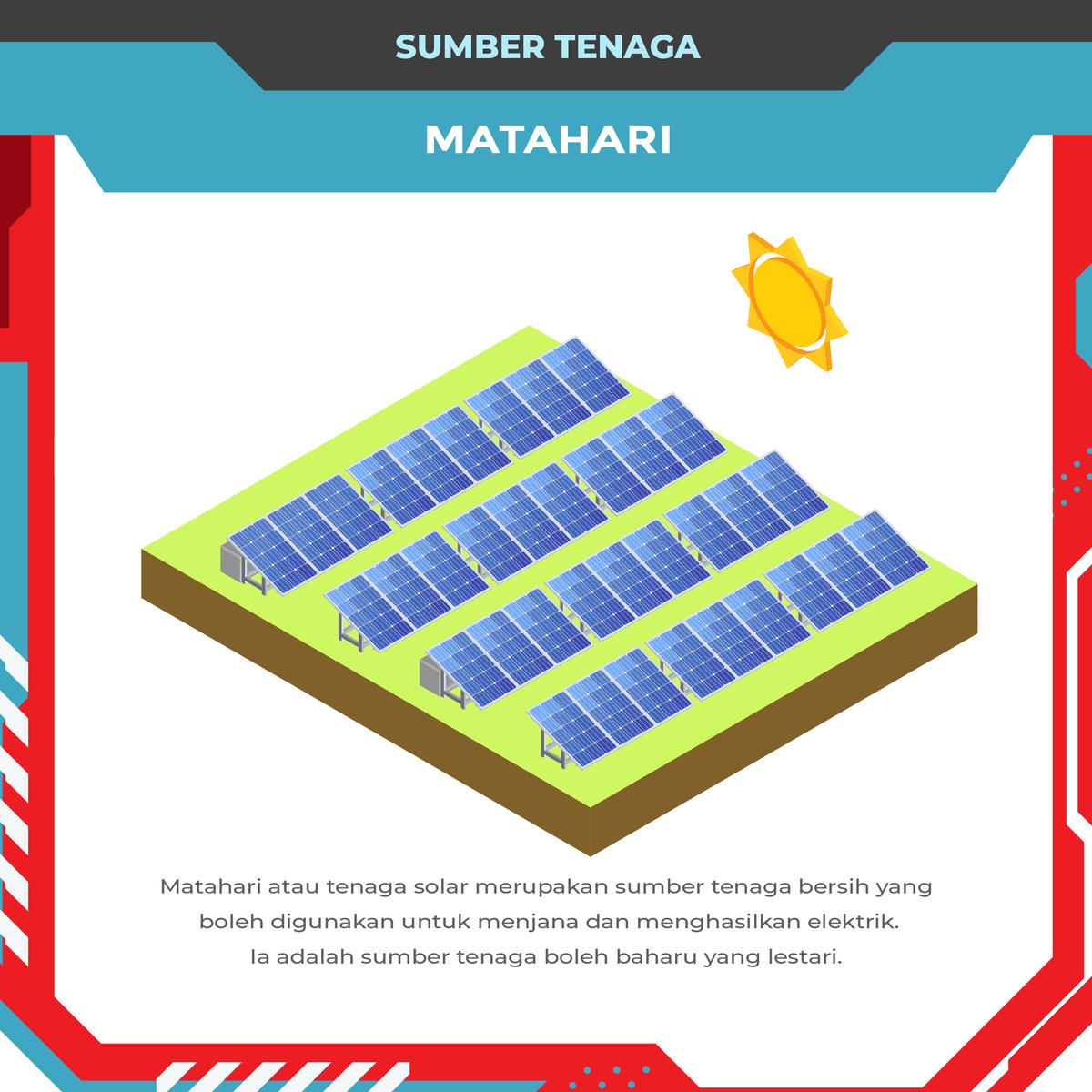 Tenaga_Nasional's tweet photo. ⚡MISI BIJAK TENAGA BERSAMA EJEN ALI DAN JERO⚡
Tahukah anda dari mana datangnya tenaga elektrik yang kita guna setiap hari? 💡
Jom kita belajar dengan Ejen Ali dan Jero apakah sumber yang digunakan untuk menjadi tenaga elektrik:
☀️ Matahari
💨Angin
💧Air
🔥 Bahan Api Fosil
Tonton video penuh Rantaian Pembekalan Tenaga Elektrik di https://t.co/jvtKAoDfrP
#BetterBrighter #MisiBijakTenaga
