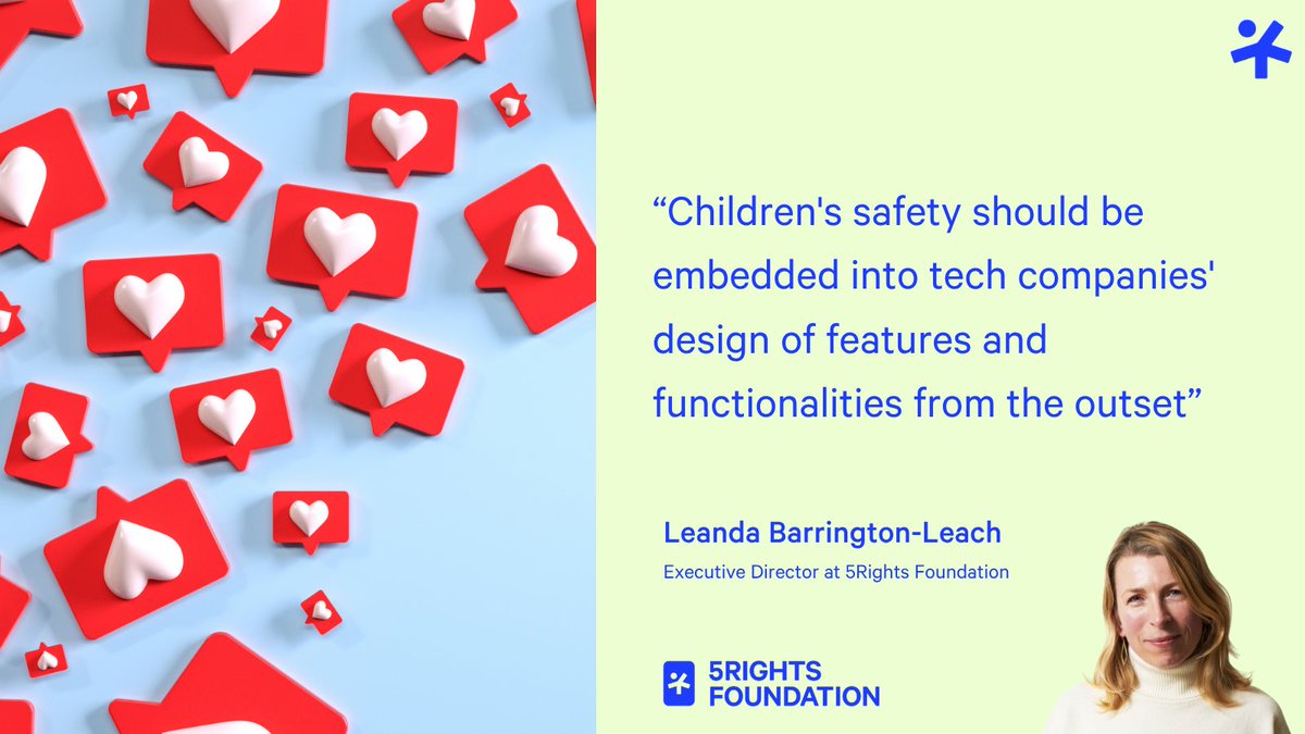 5RightsFound's tweet image. New Ofcom consultation targets illegal content from going viral and limits people’s interactions with children’s livestreaming.
5Rights calls on Ofcom to require companies to think more holistically about safeguards, rather than adding incremental fixes.
bbc.com/news/articles/…