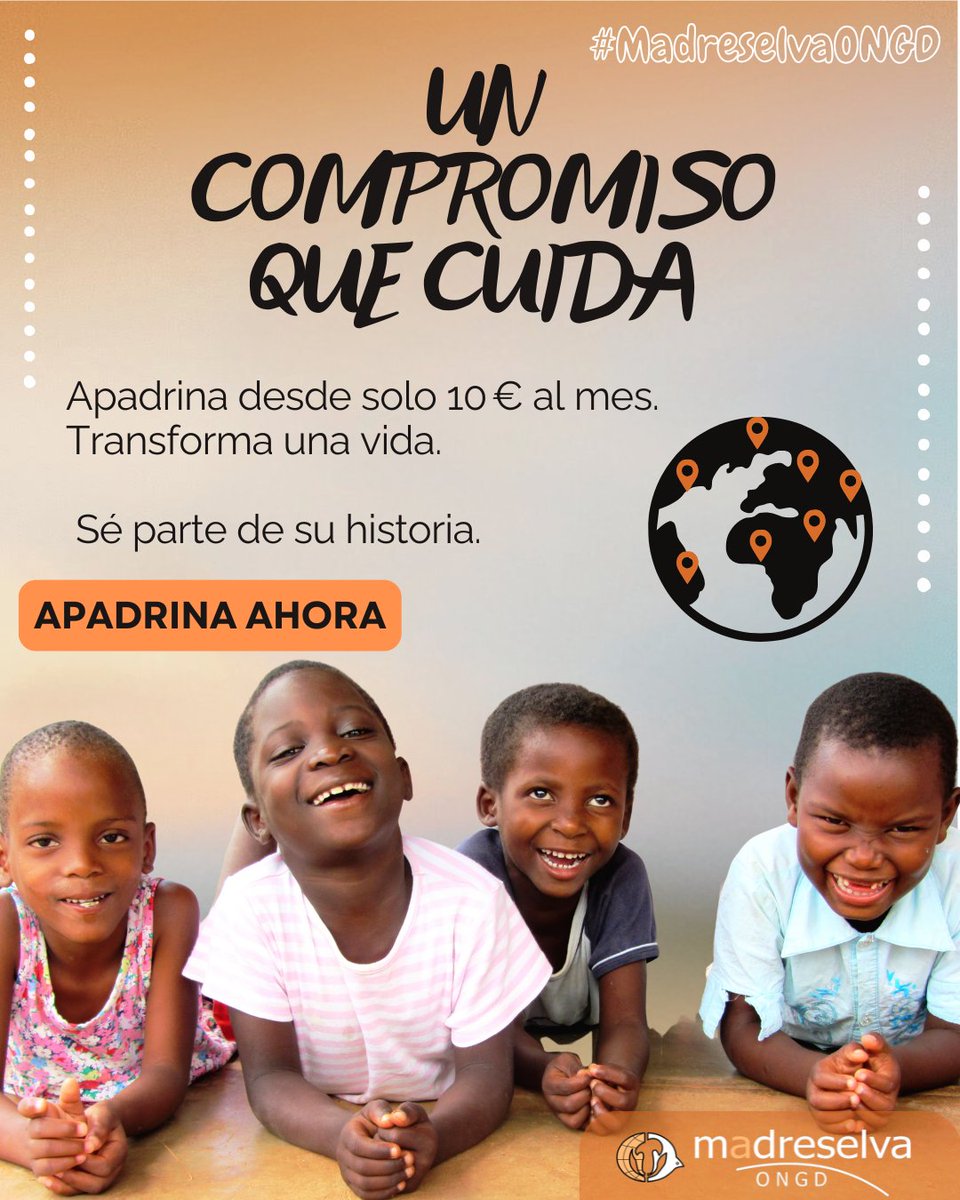 🧡 Un compromiso que cuida

Con un pequeño gesto, puedes cambiar una vida.
Apadrina a un niño o niña en situación vulnerable y acompáñalo en su camino hacia un futuro lleno de esperanza.

💬 Escríbenos y te contamos cómo hacerlo posible.

#MadreselvaONGD #confía #apadrinamientos