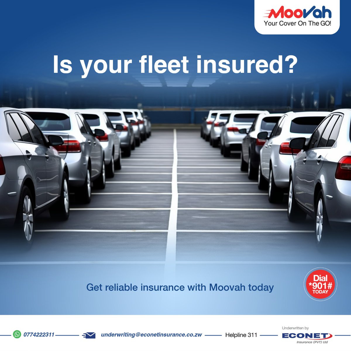 MoovahZim's tweet image. Protect your fleet with reliable motor insurance from Moovah today, Dial *901# or WhatsApp 0774 222 311 to sign up.​

#Insurance #ComprehensiveCover #Fleet #MotorInsurance