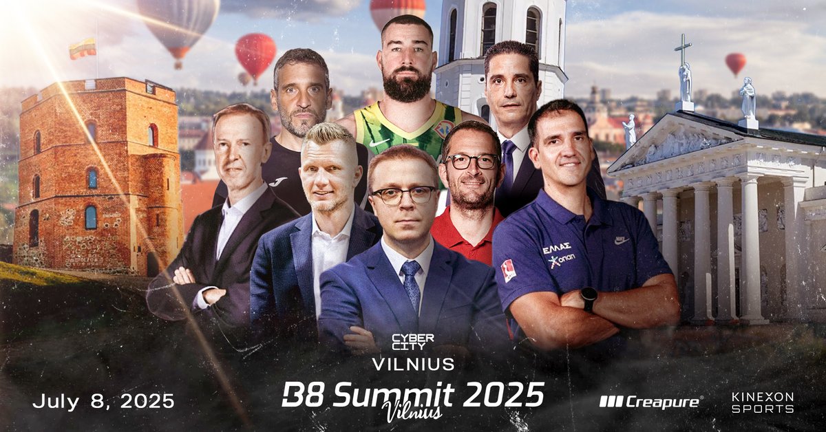 B8summit's tweet image. ๐ Final lineup locked in!
From elite coaches to basketball legends โ B8 Summit 2025 brings the gameโs sharpest minds to Vilnius ๐ฑ๐น๐
๐๏ธ July 8 | ๐ Cyber City
๐๏ธ Final tickets โ b8summit.com
#B8Summit2025 #BasketballLeadership #Vilnius