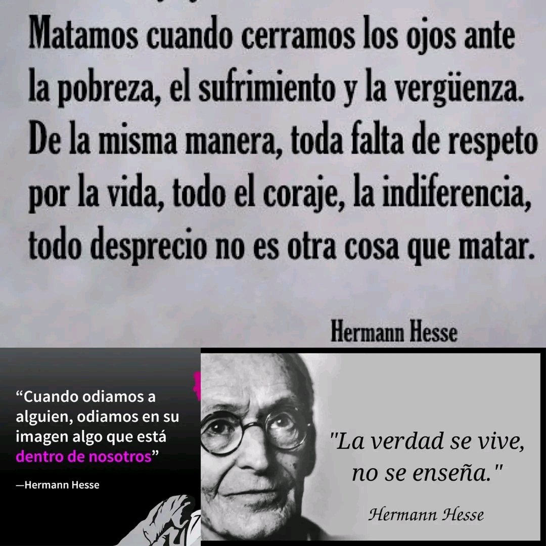 "...MATAMOS CUANDO 
cerramos los ojos 
ante la pobreza, 
el sufrimiento 
y la vergüenza”

#HermannHesse 

#TalDiaComoHoy nacía el premio Nobel alemán Hermann Hesse, autor de obras tan reconocidas como “Siddhartha” o “El lobo estepario”...

#MemoriaDemocrática
#ComparteCultura