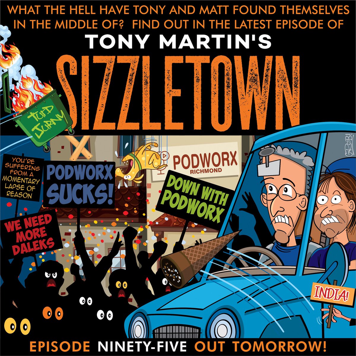Matt Dower (@thepotsnpans) on Twitter photo New <a href="/mrtonymartin/">Tony Martin</a>’s #SIZZLETOWN, out tomorrow.
sizzletownpodcast.com
Artwork by GROB: tiny.cc/qaldyz New <a href="/mrtonymartin/">Tony Martin</a>’s #SIZZLETOWN, out tomorrow.
sizzletownpodcast.com
Artwork by GROB: tiny.cc/qaldyz