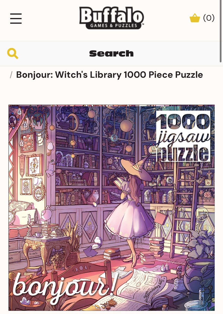 I don’t think I ever announced it here, but I actually do have a couple pieces sold as puzzles through Buffalo Games &amp; Puzzles