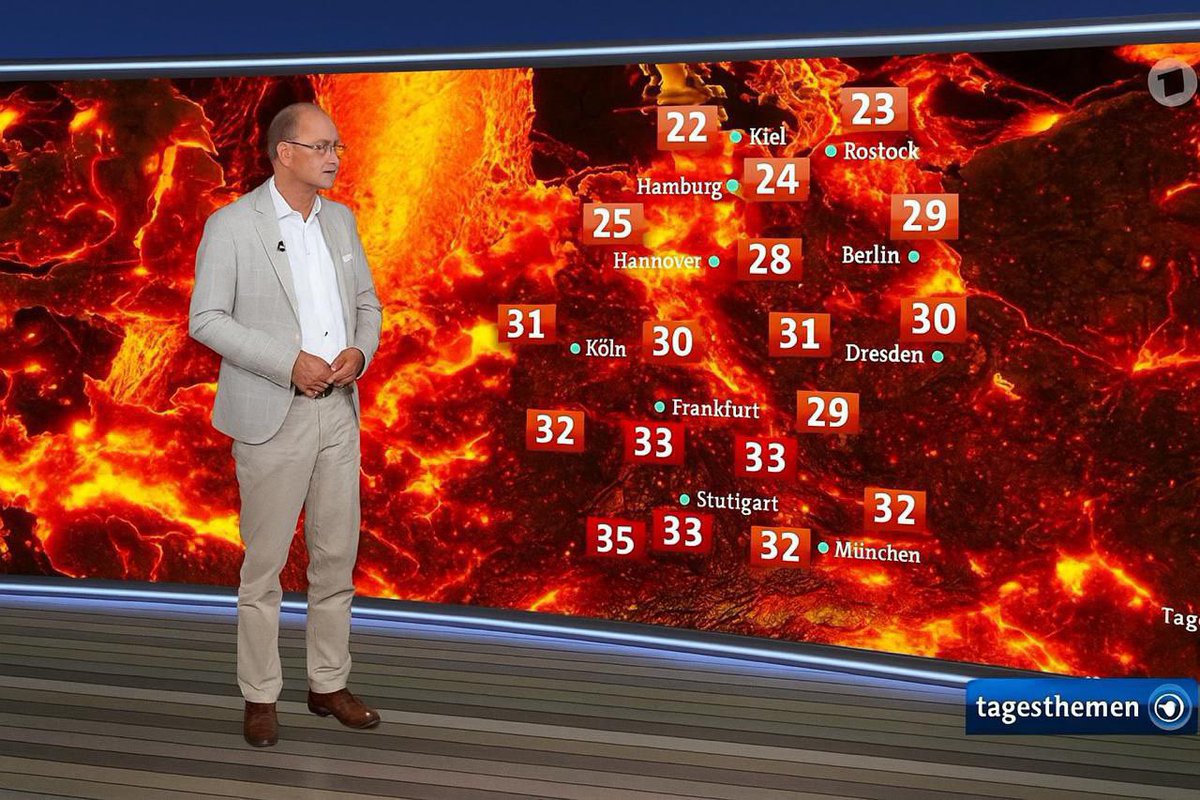 Deutschland ist jetzt Mordor. #Hitzewelle #clownworld