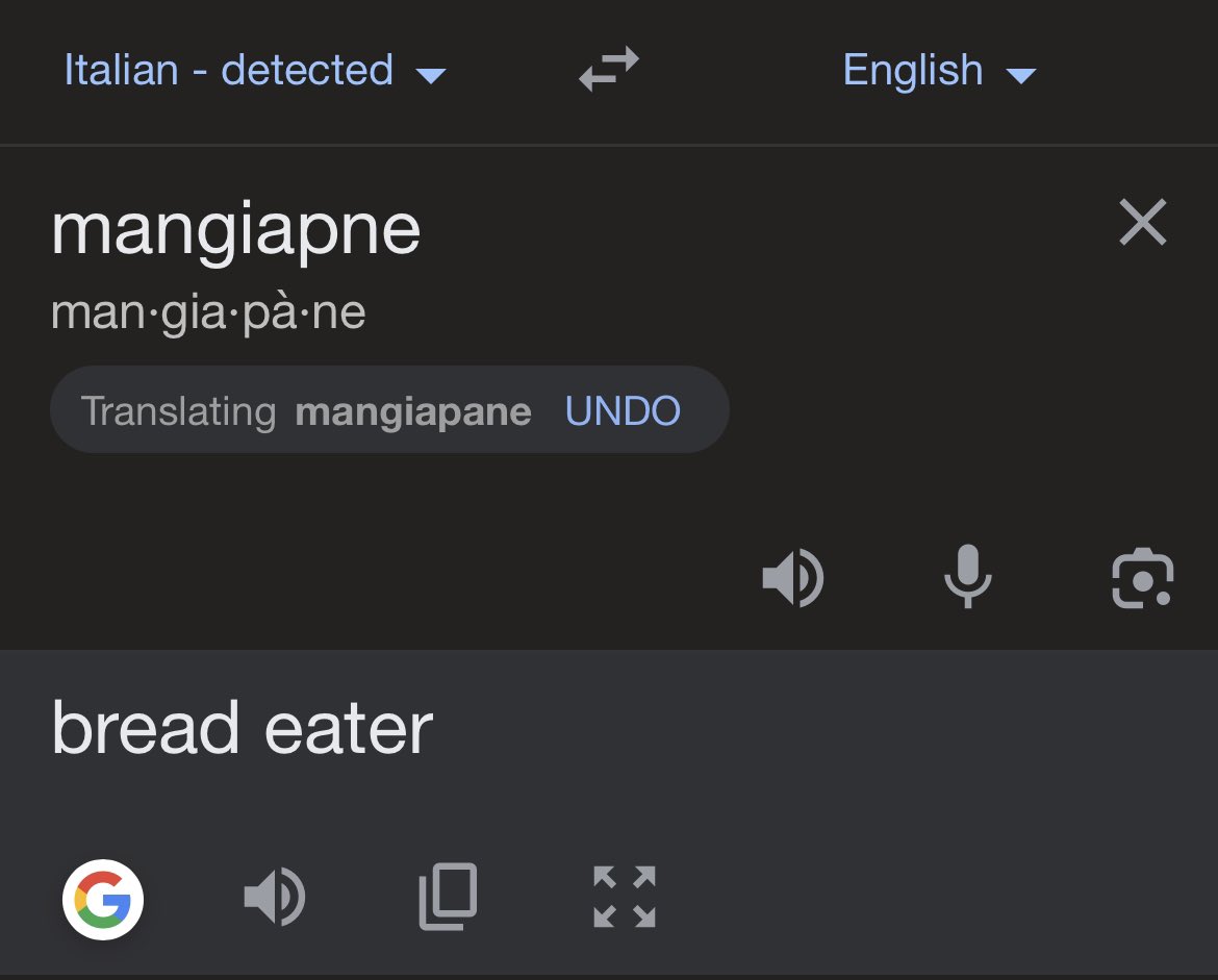 So. Does this mean Mangiapane and I have to fight?