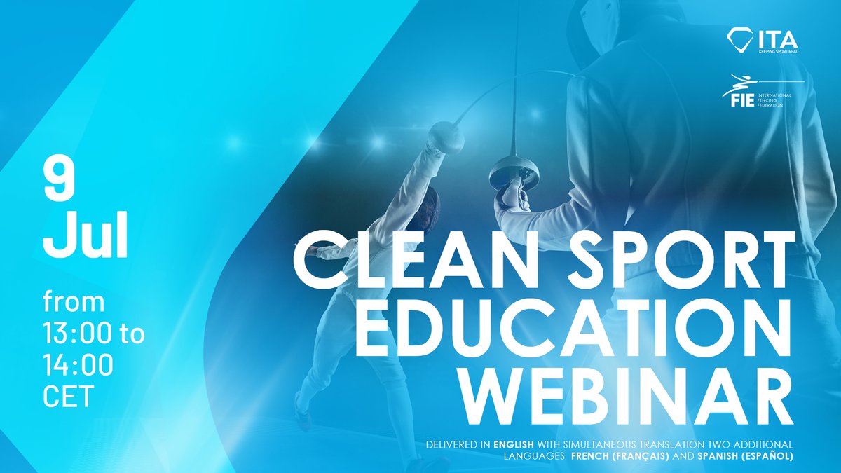FIE_fencing's tweet image. Only One Week To Go! 
🌟 ATHLETES, get ready! and make sure to sign up for the next webinar and bring your questions for the live Q&amp;amp;A!   
   🔗 Registration: bit.ly/3ZMLe4B

#antidoping #cleansport #FIE @IntTestAgency