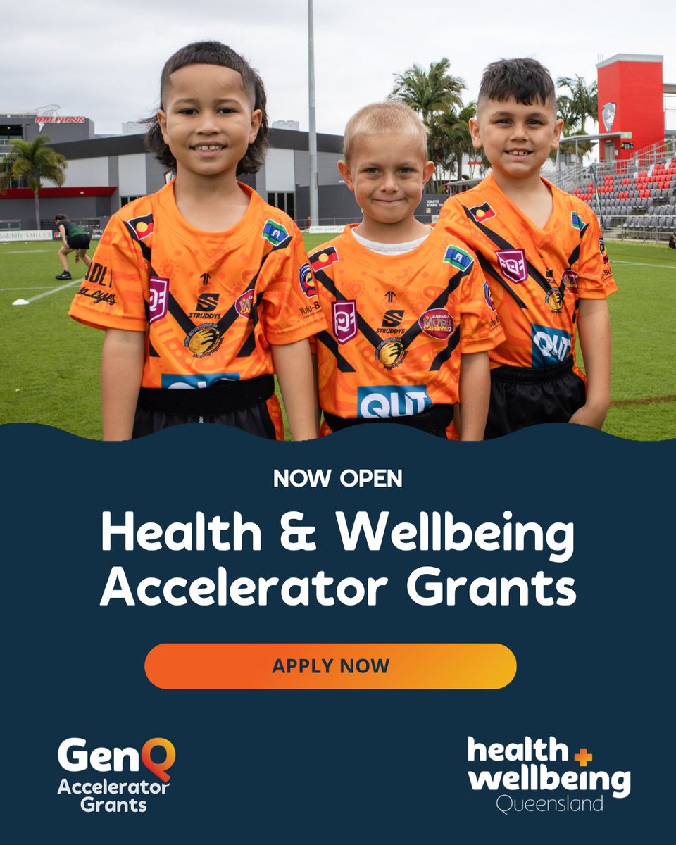 Health and Wellbeing Community Grants are open! Share your innovative community-based initiatives to improve the health and wellbeing of Queenslanders. 

Applications close 2pm 29 July 2025. 

Apply here > hw.qld.gov.au/grants/2025-he… 

#HWQldGrants