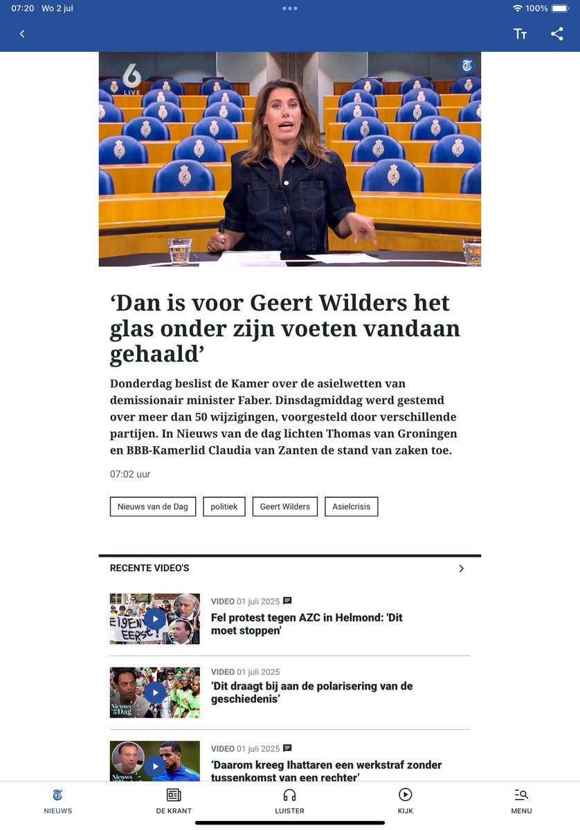 Uuh het glas <a href="/telegraaf/">De Telegraaf</a> ?