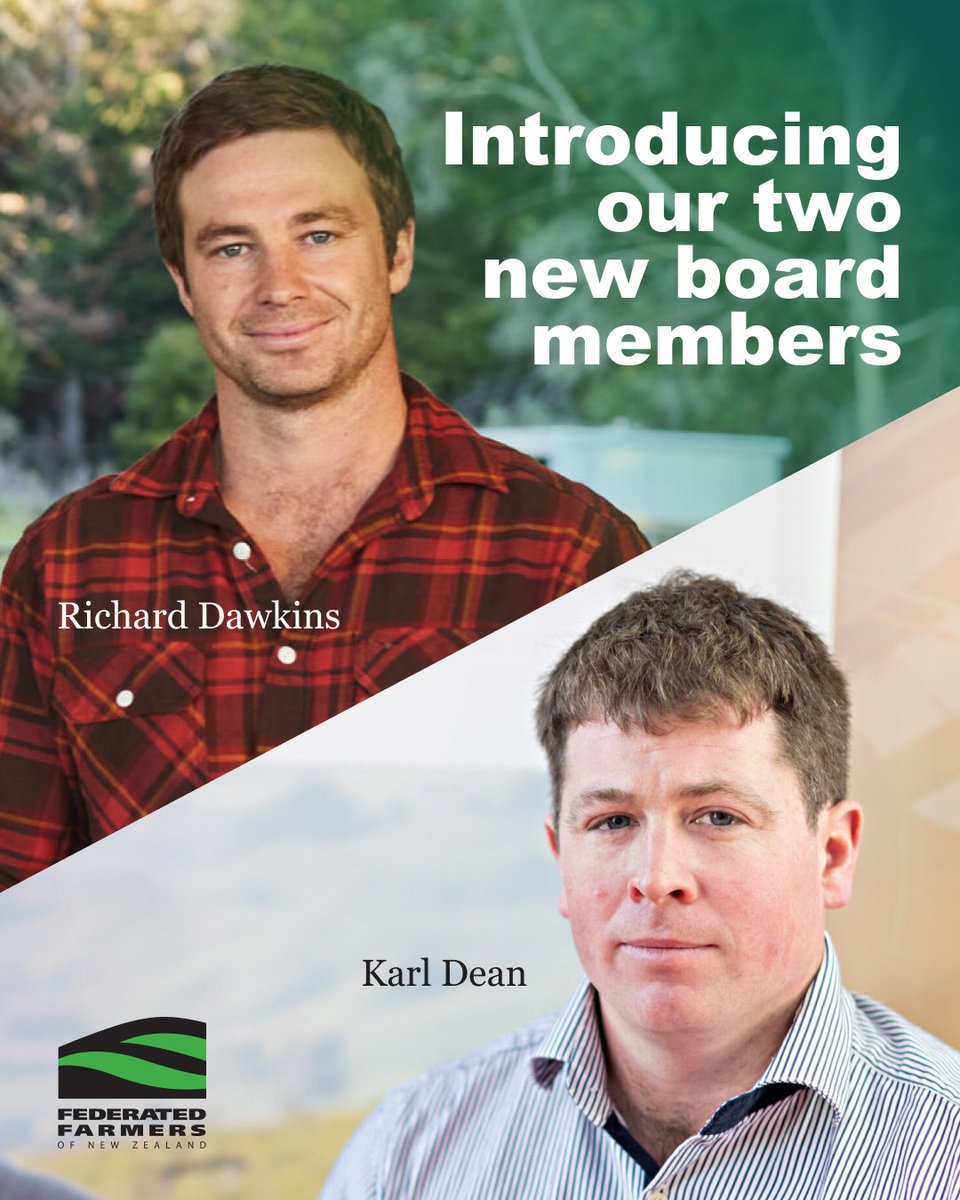 FedFarmers's tweet image. It’s exciting to have two capable young leaders like Karl Dean (36) and Richard Dawkins (35) stepping up into significant leadership roles. They’re both highly respected and experienced farmers within their regions and have worked their way up from the grassroots.