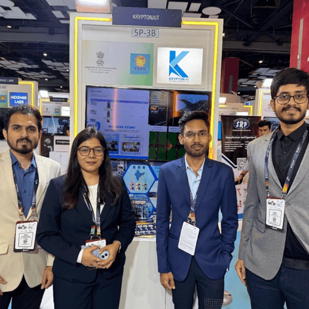 krypton_ai_tech's tweet image. 📶 Krypton Defining 6G!
Proudly representing Madhya Pradesh at IMC 2024, showcasing our AI, IoT &amp;amp; Smart Mobility innovations aligned with India’s 6G vision.
Excited to shape the future of connectivity &amp;amp; smart governance!
#IMC2024 #6GIndia #KryptonAI #DigitalIndia #SmartGovernance