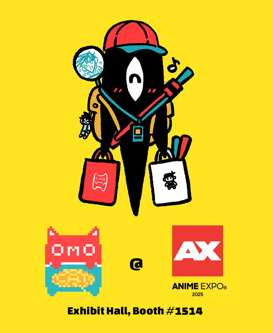 _omocat's tweet image. OMOCAT will be at Anime Expo, july 3-6 (exhibit hall, booth #1514)
see what we're bringing here! (omocat-shop.com/products/anime…)