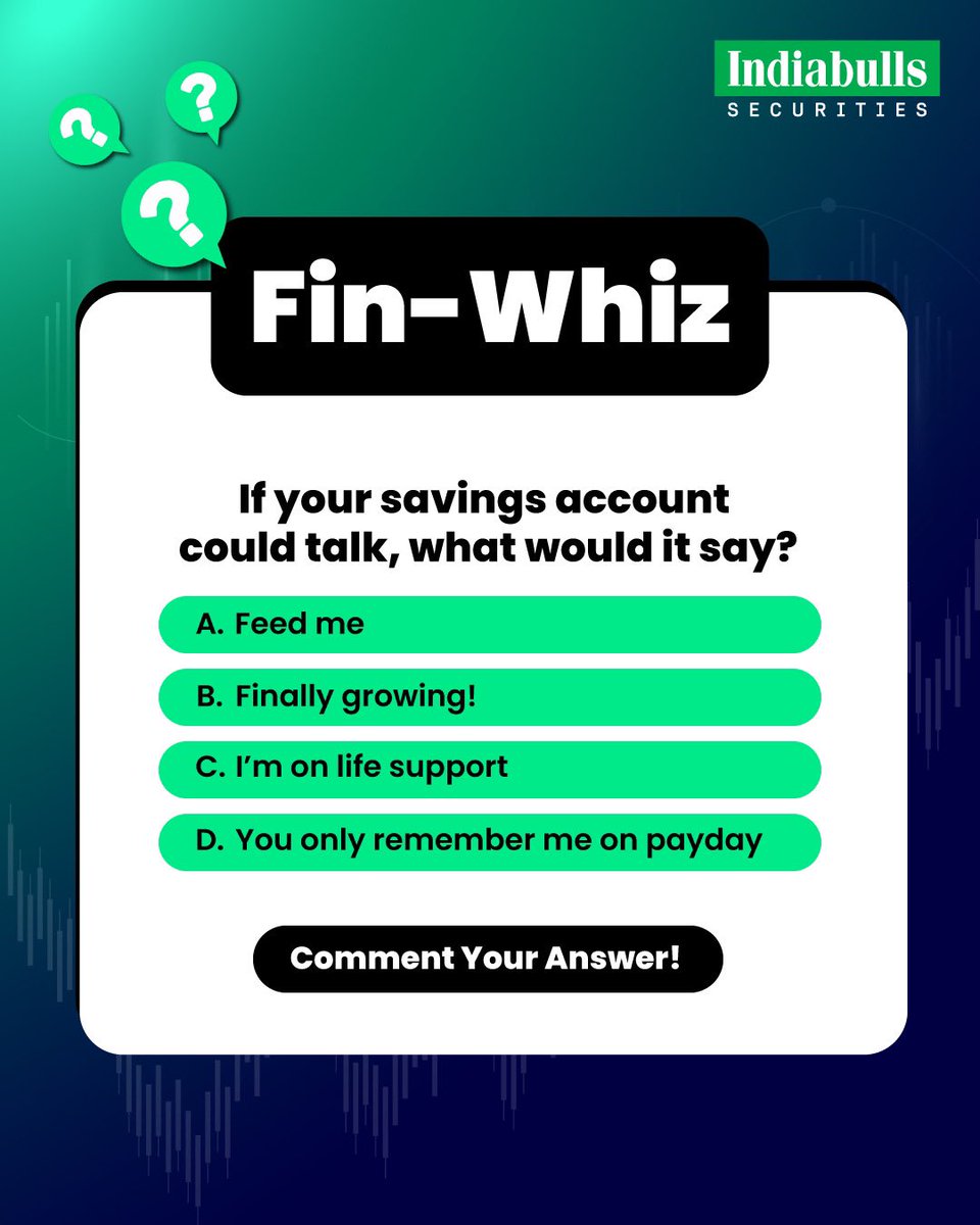 Quick quiz break! 💡
It’s time to test your money mind! Drop your answer in the comments below ⬇️

#FinWhiz #FinanceQuiz #IndiabullsSecurities