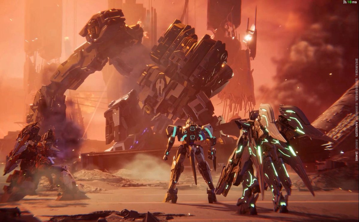 AmzChina's tweet image. Mecha BREAK – hyped by over 5.2 million players – has OFFICIALLY launched its Open Beta today!  Mecha BREAK showcases its tech muscle: each mech boasts over  2 million #polygons. The result? Stunning mechs blending futuristic #vibes with distinctive Eastern #aesthetics.🎮#Tech