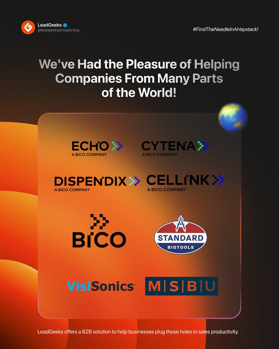 leadgeeks_inc's tweet photo. Here's a look at the brands that believe in what we do. 👏 https://t.co/1JdEIjnzTS