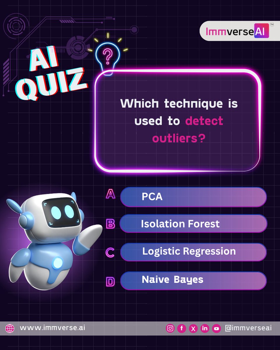 ImmverseAI's tweet image. Think you’ve got what it takes?
Take our AI Quiz now and prove it! Drop your score in the comments let’s find out who’s the real AI mastermind!
For more fun, visit us at immverse.ai
#ai #knowledgechallenge #engageyourmind #immverseai #genai #techtrivia…