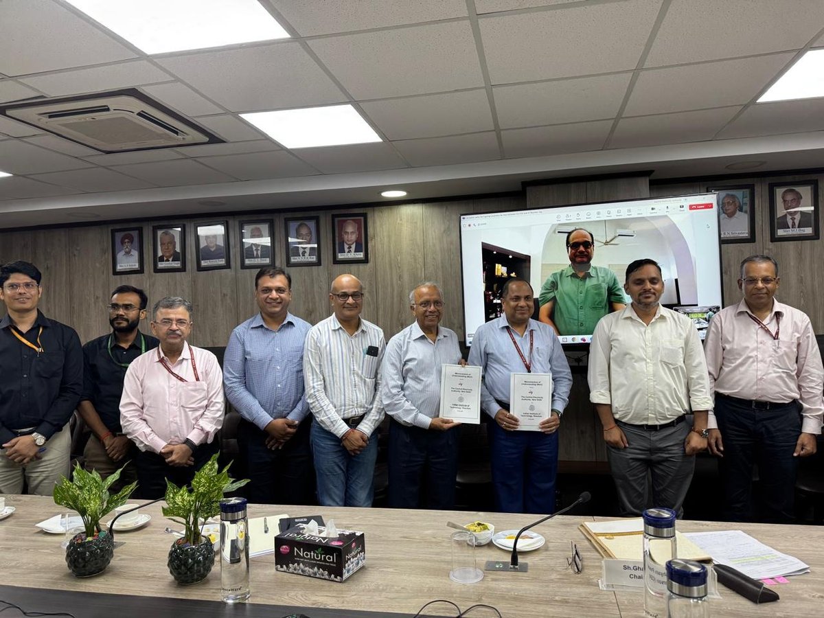 iitroorkee's tweet image. IIT Roorkee signs MoU with Central Electricity Authority (@CEA_India) to boost power system planning, RE integration, grid reliability & energy storage—advancing India's clean energy transition.
@iitroorkee @MinOfPower
#IITRoorkee #CleanEnergy #ViksitBharat #EnergyTransitionAsk