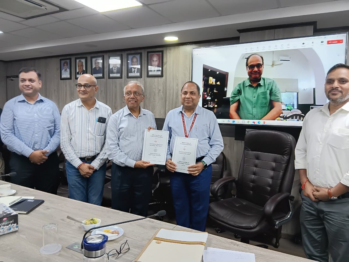 iitroorkee's tweet image. IIT Roorkee signs MoU with Central Electricity Authority (@CEA_India) to boost power system planning, RE integration, grid reliability & energy storage—advancing India's clean energy transition.
@iitroorkee @MinOfPower
#IITRoorkee #CleanEnergy #ViksitBharat #EnergyTransitionAsk