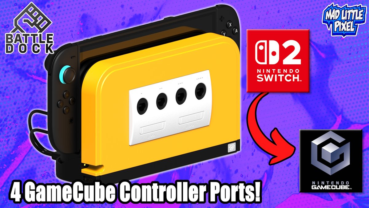 Mad 🥒 (@madlittlepixel) on Twitter photo Turn your Switch 2 into a GameCube with the <a href="/retrofightersco/">Retro Fighters</a> BattleDock! This is such a cool idea! Check it out in my video here: youtu.be/r9hAXl1o-H4 Turn your Switch 2 into a GameCube with the <a href="/retrofightersco/">Retro Fighters</a> BattleDock! This is such a cool idea! Check it out in my video here: youtu.be/r9hAXl1o-H4
