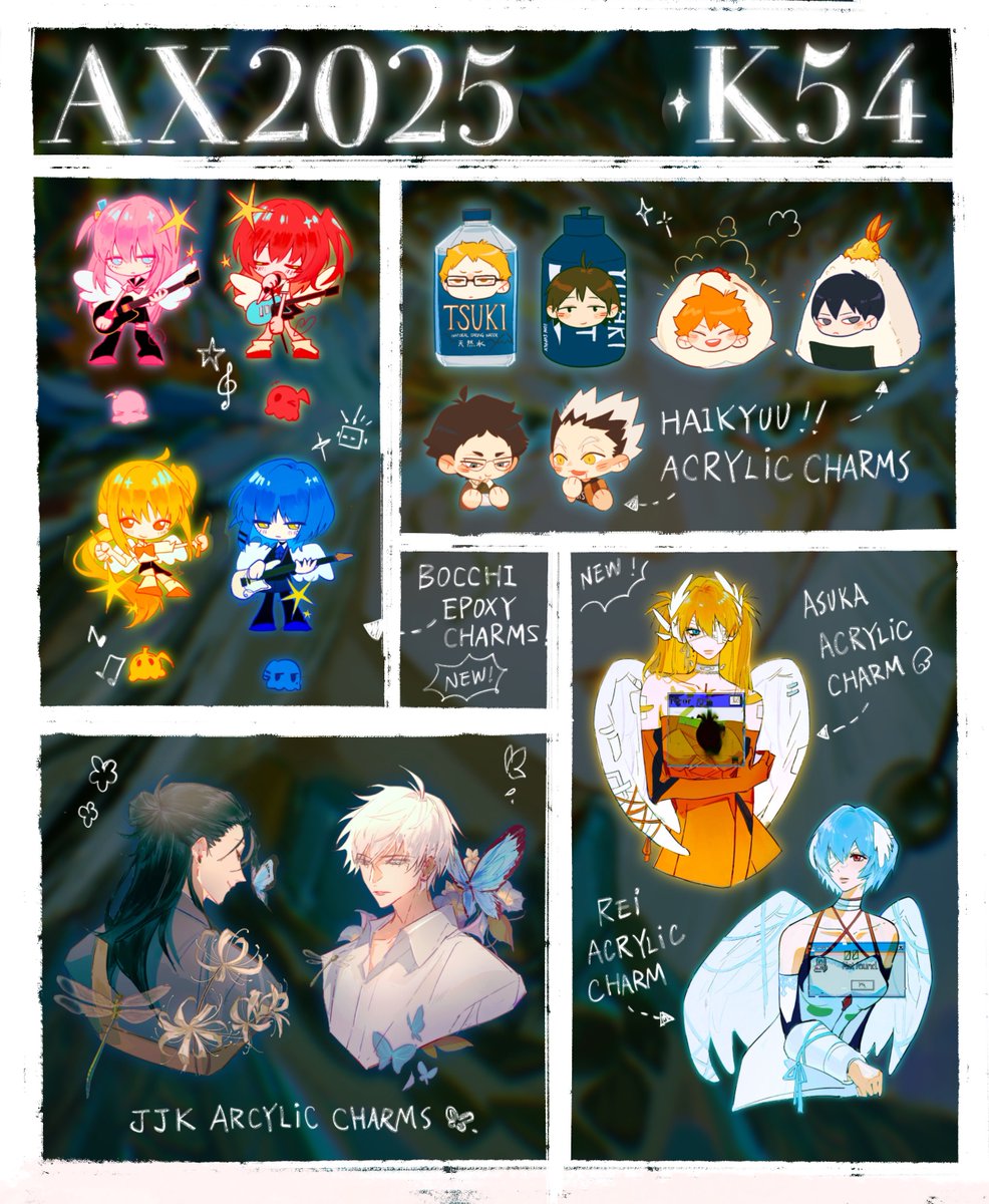 starlynblue's tweet photo. Last minute anime expo catalog! Excuse my graphic design skill and handwriting🙂‍↔️ I’ll be at table K54~

#AXcatalog  #AXcatalog2025 #AX2025ArtistAlley https://t.co/fv6U5Kqsji