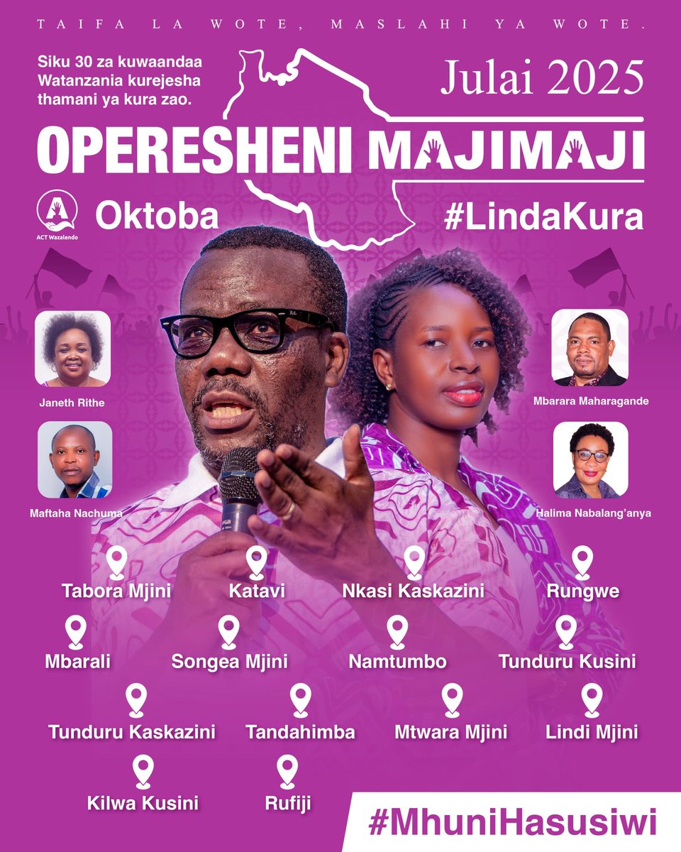 ndandavale's tweet photo. Operesheni Maji Maji. Msafara wa KC Mstaafu @zittokabwe #Mwami ( Gogo la Udi )utapita kwenye majimbo 14 ya Tanzania Bara.
Oktoba #LindaKura
@ACTwazalendo https://t.co/WqmDDv3Hq4