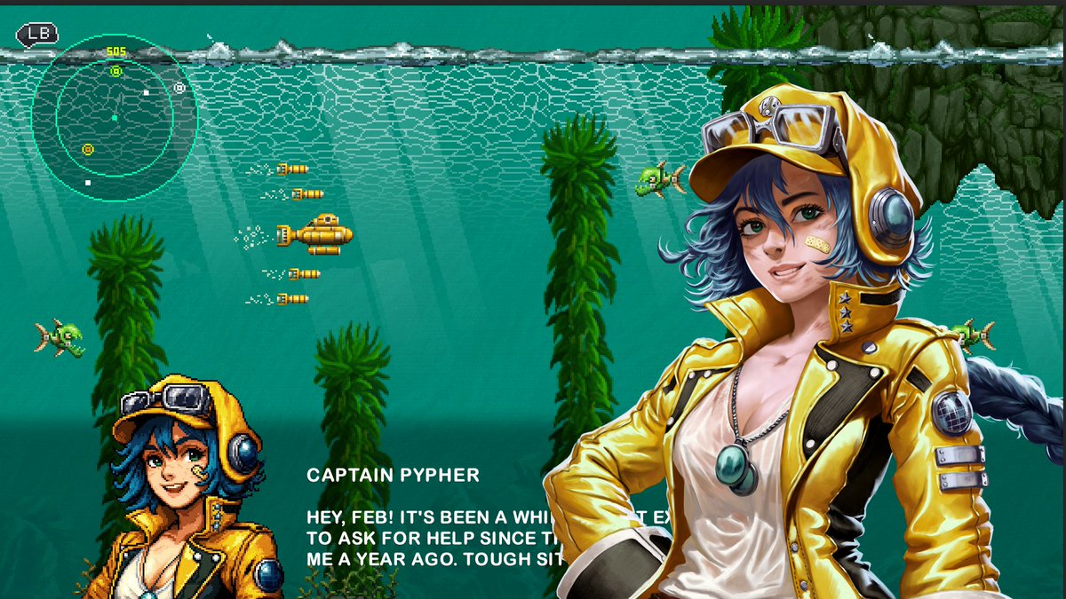 PixelPerfex's tweet image. Having fun turning a character illustration into an in-game pixel art portrait.
#IndieGame #IndieDev #Shmups #STG #PixelArt #shmup #ドット絵 #EarthAtlantis2