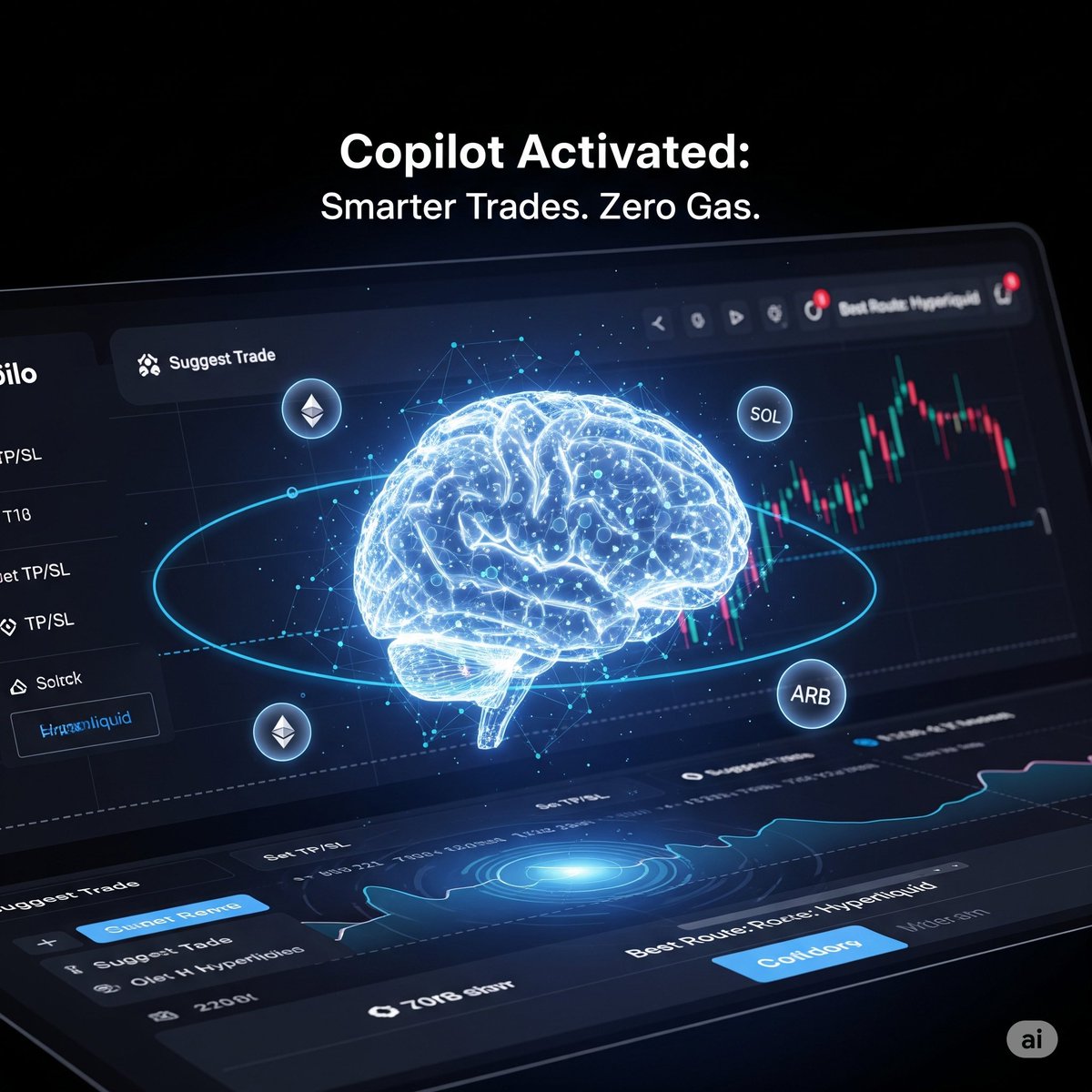 ahsankhan118348's tweet photo. GM Vooi Snappers
Tired of clunky DeFi interfaces?
What if an AI could plan your trade,
pick the right perp DEX,
set TP/SL...
and execute — gasless — across any chain?That’s not a pitch.
That’s VOOI Copilot in action.🚀 Trade with intelligence.
#VOOI #DeFiSmart #cookieDAO https://t.co/38ReSHP9OZ