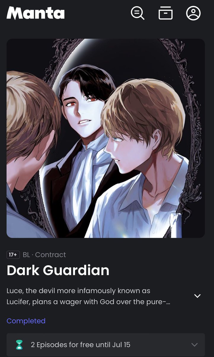 <Dark Guardian> has launched on Manta😈
check out the event 😇
manta.net/en/series/dark…
