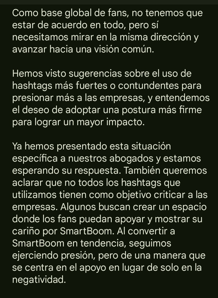 smartboommx's tweet photo. Mensaje emitido por SmartBoom FC
Traducción SmartBoom México
#SmartBoom #AuralisFanAlliance #Auralis #smartcsnp #BXXMRVW https://t.co/GvLZTUbz2w