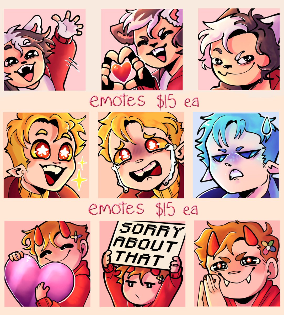vibesoda's tweet image. recently, i updated my prices for you-know-what. emote prices remain the same.
message me here or on discord under the same username if you’re interested! :•3 i don’t bite, i promise 💚🐑