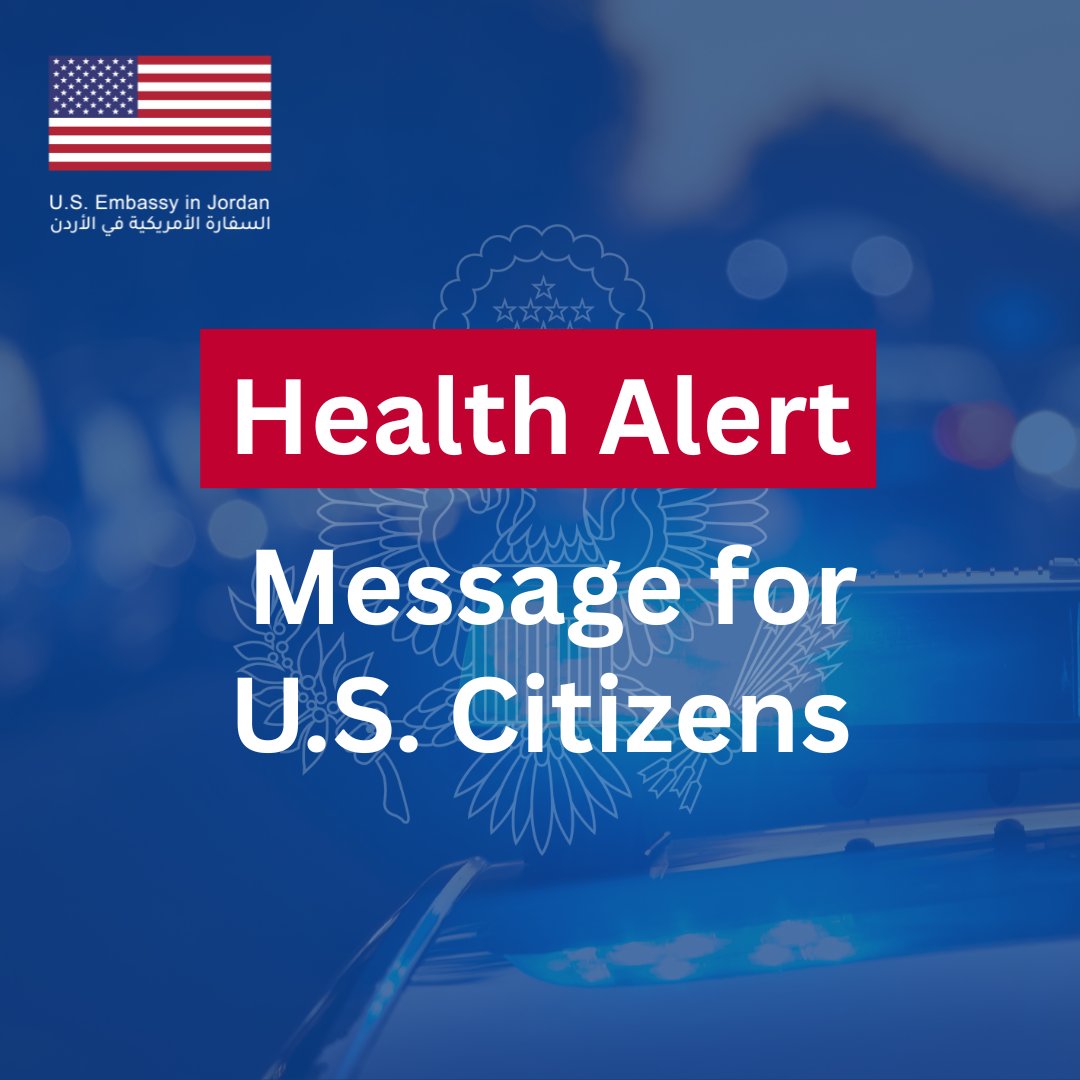 July 1, 2025

Health Alert – Jordan

Event: The Embassy is aware of recent media reports of suspected methanol poisoning linked to locally produced alcoholic beverages. People have died or suffered serious illness in Jordan after drinking contaminated local spirits. Please be