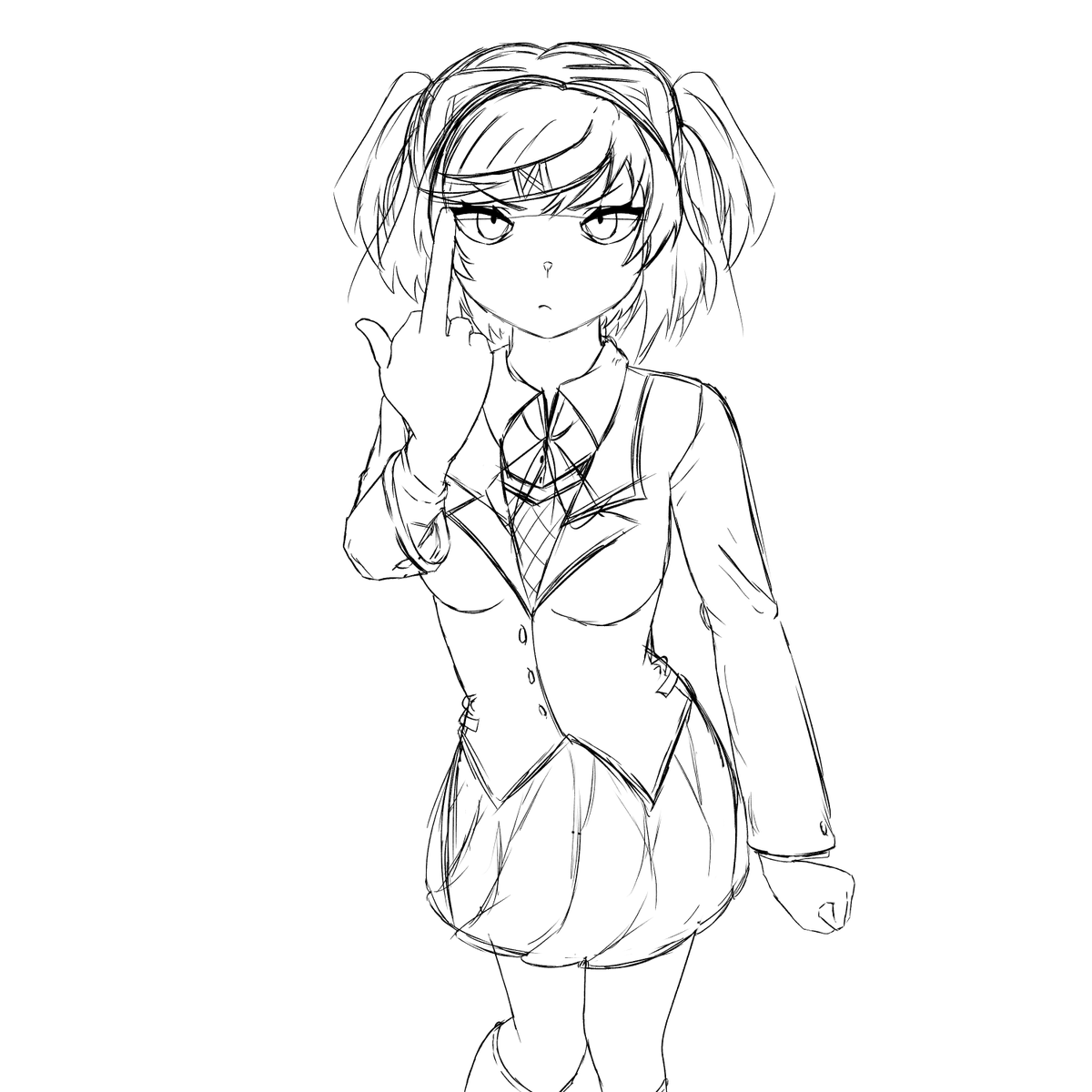 HoginStines's tweet image. Natsuki sketch (sorry guys for not posting much had abit of an artblock but now ill lock in)
#DokiDokiLiteratureClub #DDLCfanart #ddlcnatsuki #sketch