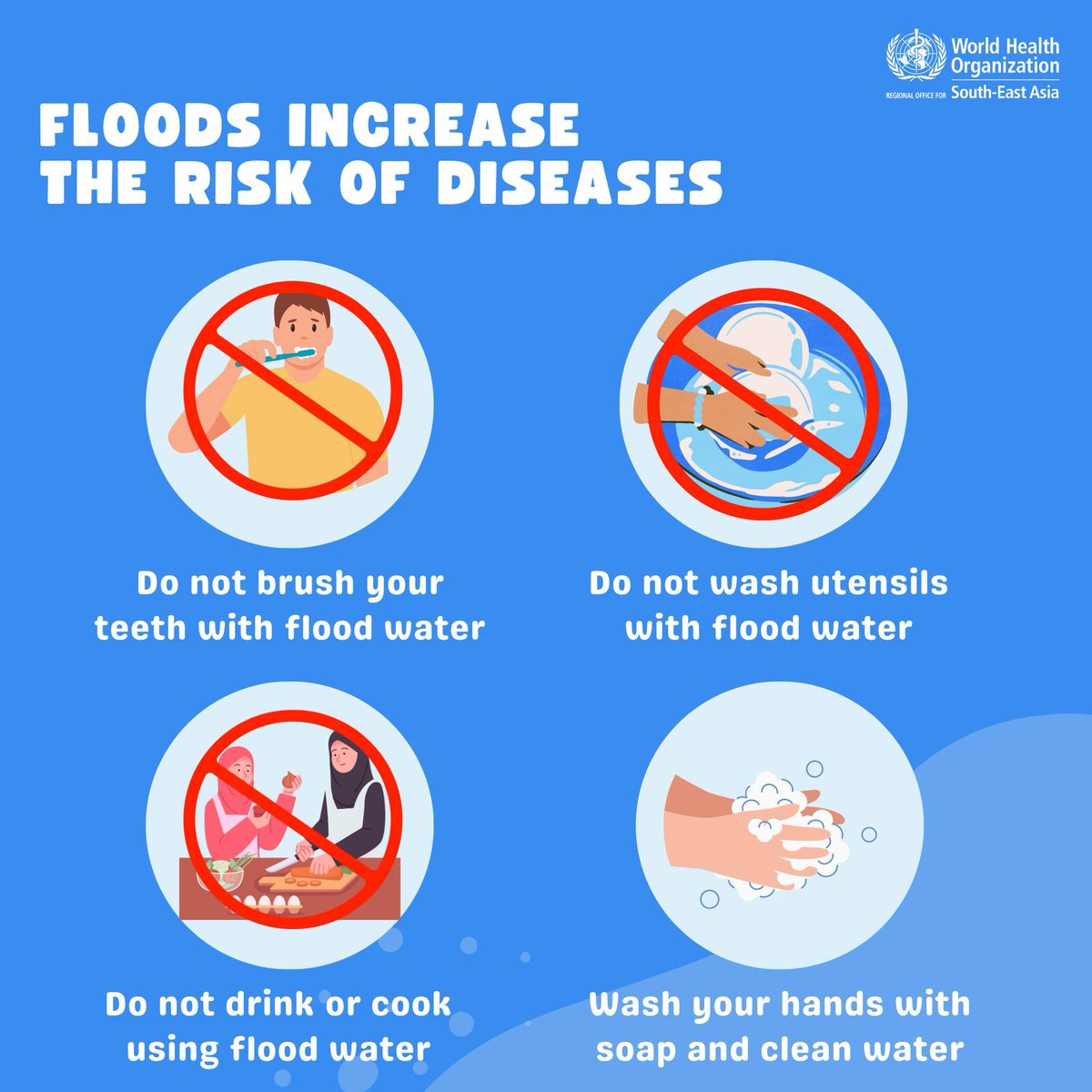 WHONepal's tweet image. #QuickTips: #Floods 🌧 increase the risks of many diseases. Here are some tips to #StaySafe 👇

#Monsoon #Nepal

@WHO @WHOSEARO @NHEICCNepal @UN_Nepal