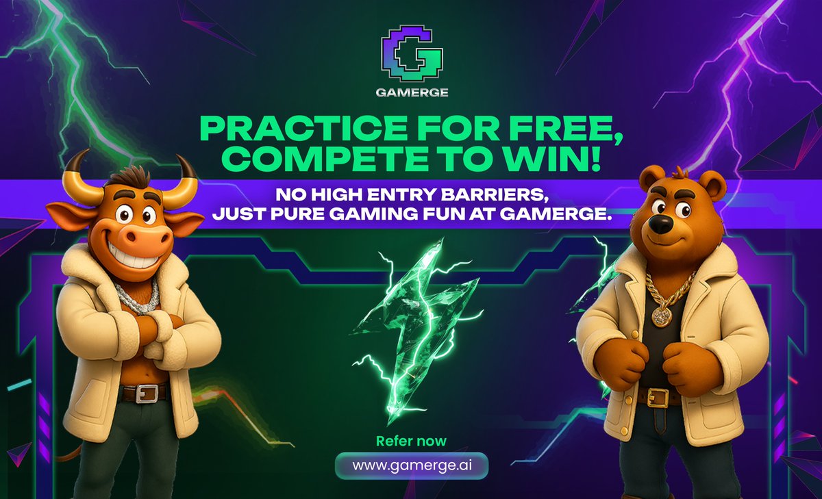 📷 Practice for free, compete to win real rewards!

No barriers—just pure GameFi fun at Gamerge!

📷 Start now at: gamerge.ai 

#gamerge #gmgtoken #cryptotoken #gamefi #cryptogaming #playtoearn #gamefi #skillbasedgaming