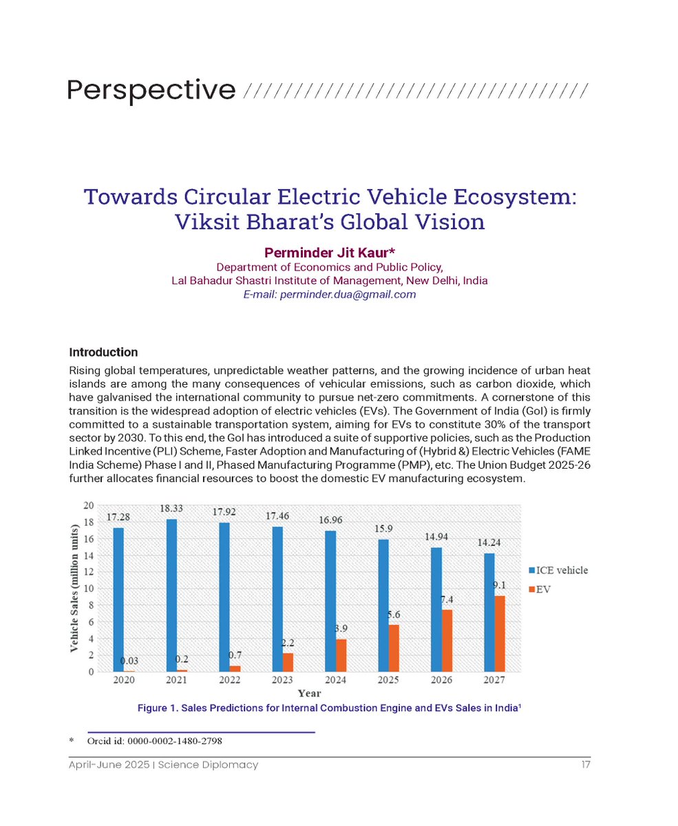 MonikaJaggi3's tweet photo. 4⃣ Towards a Circular EV Ecosystem: #ViksitBharat's Global Vision. @DuaPerminder @LBSIMOnline advocates for circularity in #EV policy, tech &amp; trade as part of #ViksitBharat’s global outreach. #Sustainability #CircularEconomy #GreenTransition #India2030
🔗https://t.co/A1peXmBFZE https://t.co/dQbUTuGSyt