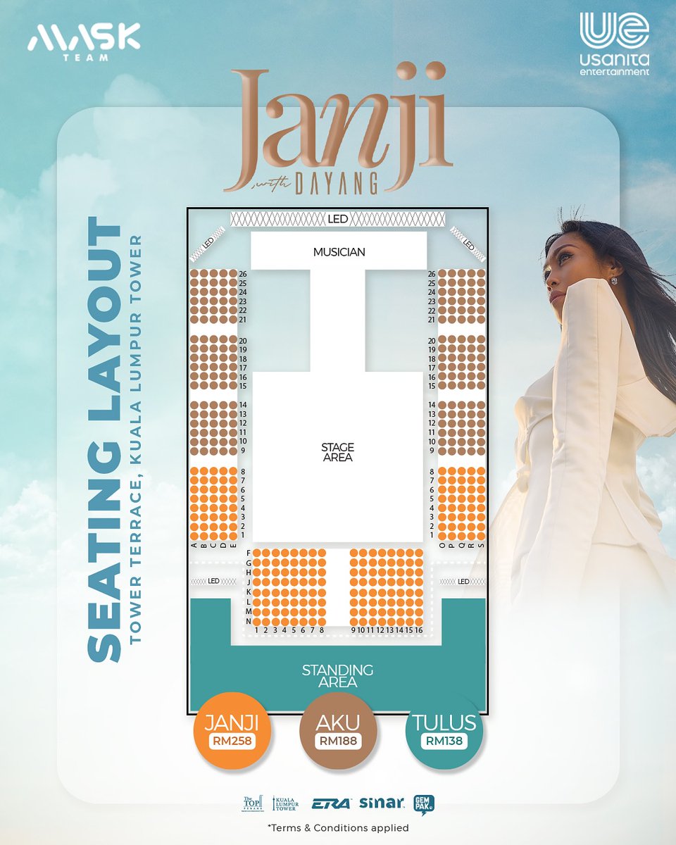 Ticket2uComMy's tweet photo. Penantian berakhir!โจ
Dapatkan tiket Janji With Dayang di #Ticket2U
๐
2 Julai 2025
๐ซPenang: https://t.co/0SLNLektGy
๐ซKuala Lumpur: https://t.co/DJAmXpYtn7
Bersedia untuk janji yang penuh emosi dan indah.
Janji yang akan ditunaikan tidak lama lagi๐ซถ๐ป
Save the date๐ซ
#Ticket2U #JanjiWithDayang #DayangNurfaizah