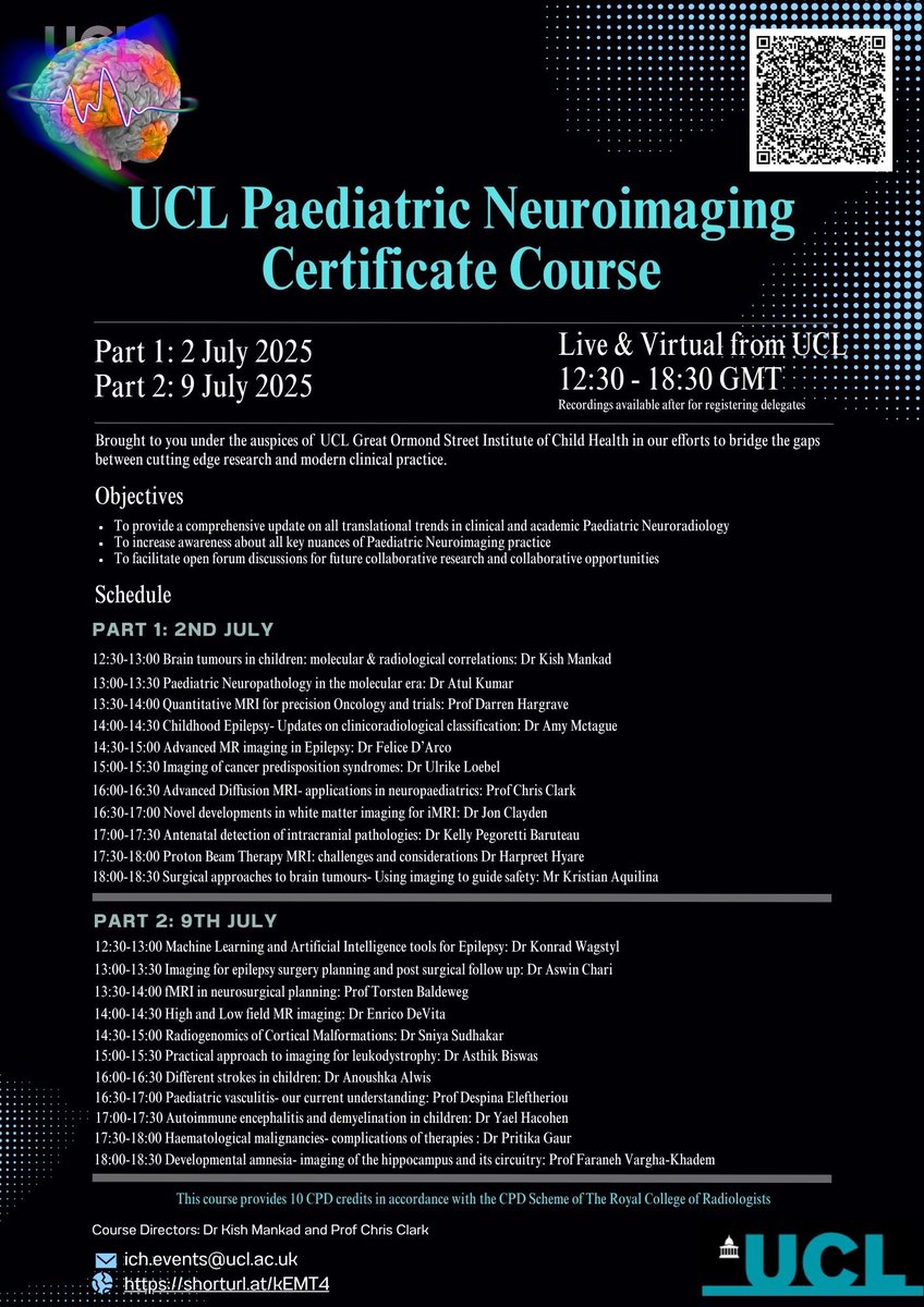 Hello people, part 1 of this futuristic study day is today! You can still register. This is our model of paced, accredited and cost effective learning, where teaching is delivered as a collaboration between clinicians, academics and high end researchers. <a href="/ICH_Education/">UCLGOS ICH Education</a> <a href="/ucl/">UCL</a>