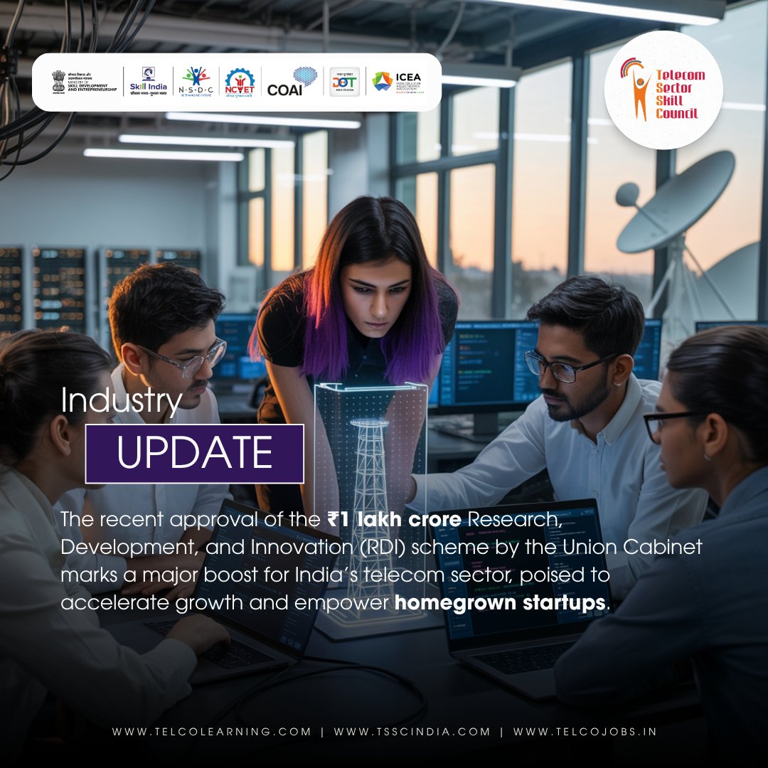 Industry Update!

📡 A transformative move for India’s telecom ecosystem!

🔗 Read more: economictimes.indiatimes.com/industry/banki…

#telecom #innovation #rdi #startups #digitalskills #telecomindia #makeinindia