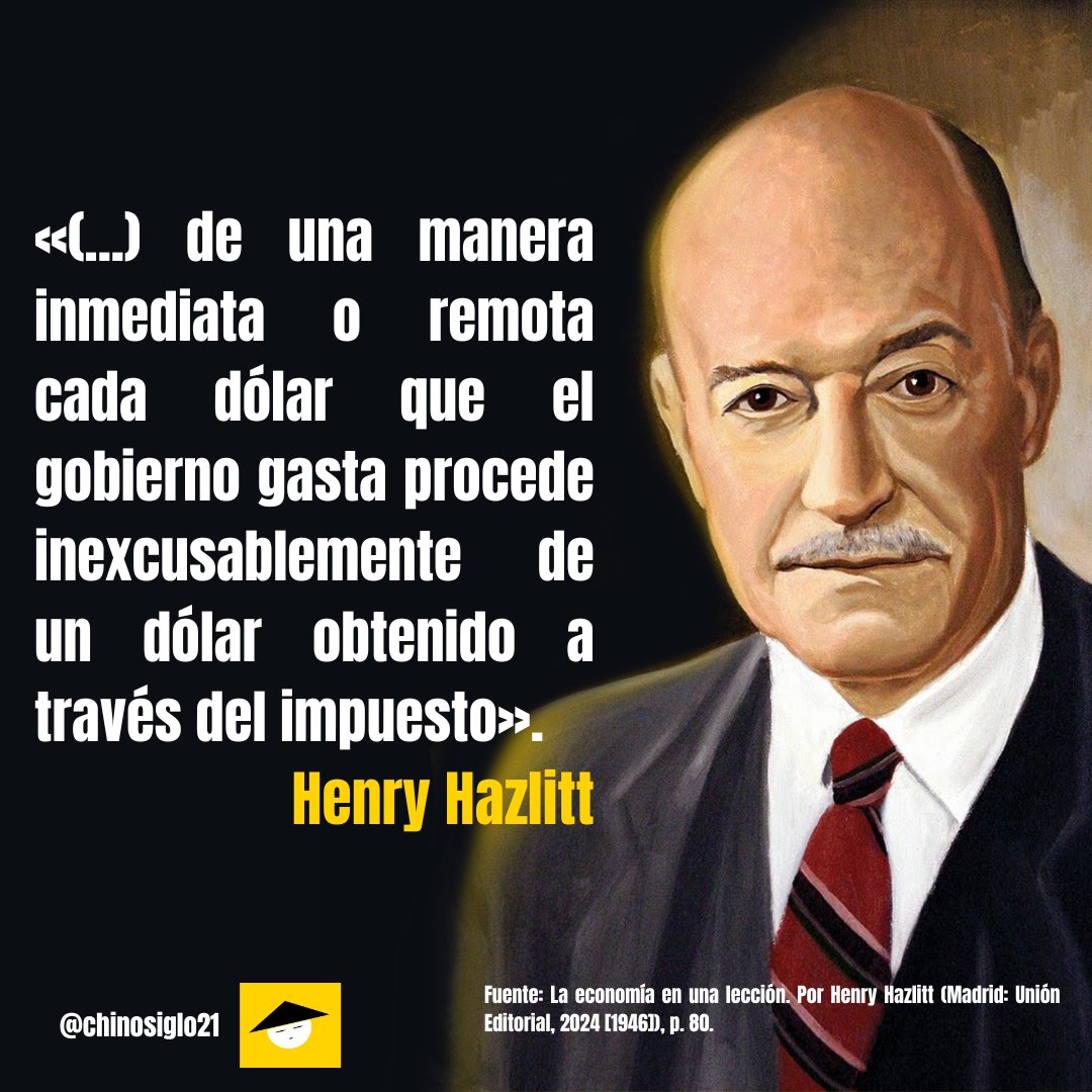 Henry Hazlitt, sobre las "obras públicas"...
#Economia #Liberalismo #EscuelaAustriaca #Libros