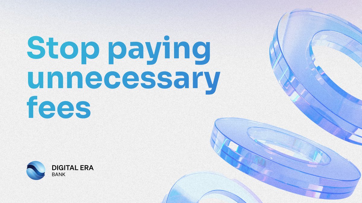 Digital Era Bank DEBC (@digitalerabank_) on Twitter photo Buying $100 in BTC with Coinbase’s “Buy” feature?
That’ll cost you $3.49.
With <a href="/DigitalEraBank_/">Digital Era Bank DEBC</a> you get:
- Up to 50% lower fees
- No middlemen, no lock-ins
- Fiat + crypto in one place
- Full wallet control + IBAN access
Waitlist is open 👉 digitalerabank.com/?waitlist=true Buying $100 in BTC with Coinbase’s “Buy” feature?
That’ll cost you $3.49.
With <a href="/DigitalEraBank_/">Digital Era Bank DEBC</a> you get:
- Up to 50% lower fees
- No middlemen, no lock-ins
- Fiat + crypto in one place
- Full wallet control + IBAN access
Waitlist is open 👉 digitalerabank.com/?waitlist=true