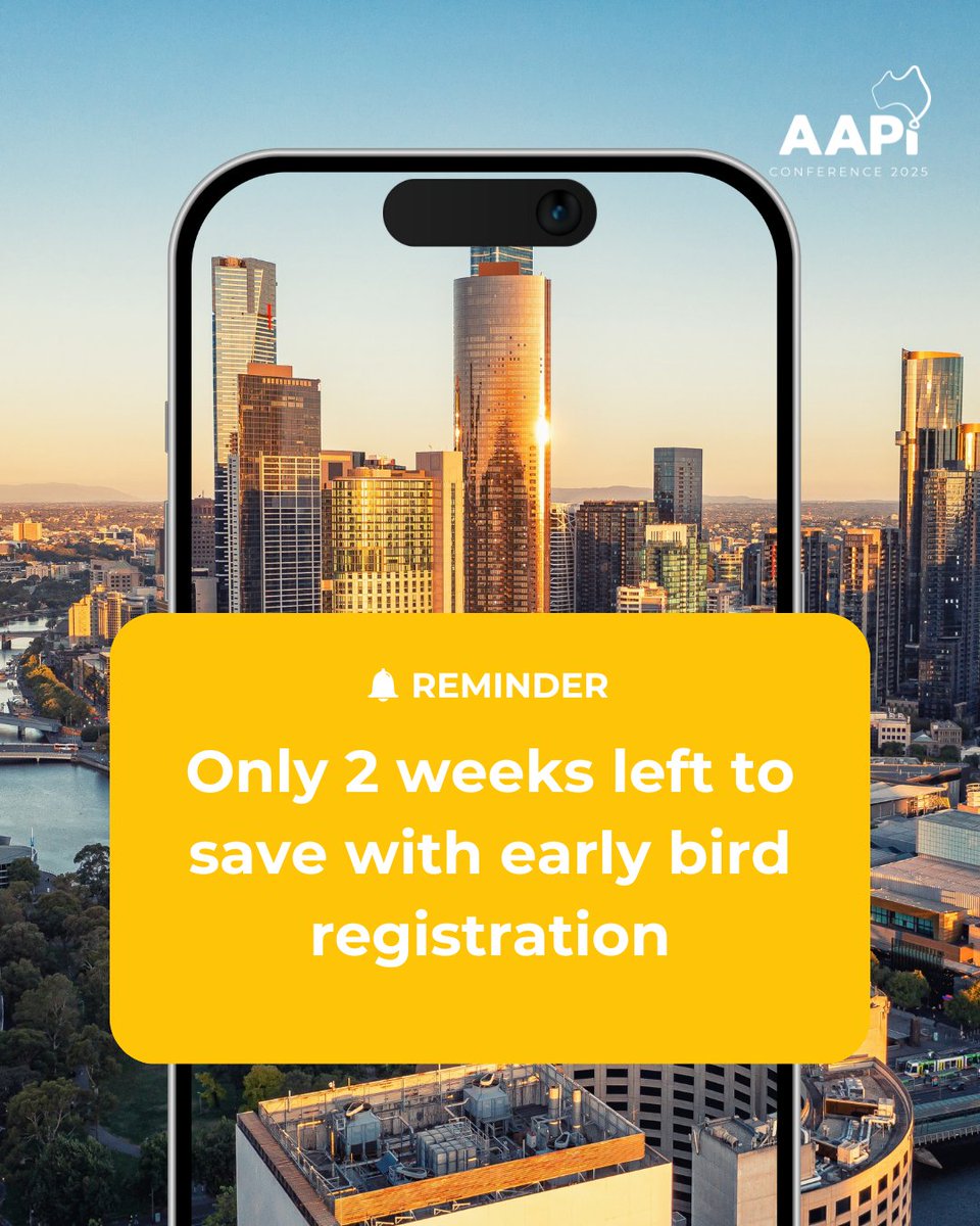 Early Bird ends 16 July! Here's what you can look forward to:

• Conference sessions tailored to the new Code of Conduct &amp; competencies
• Meaningful networking with peers and thought leaders
• Insights you can apply directly in your practice

aapiconference.org.au/registration/