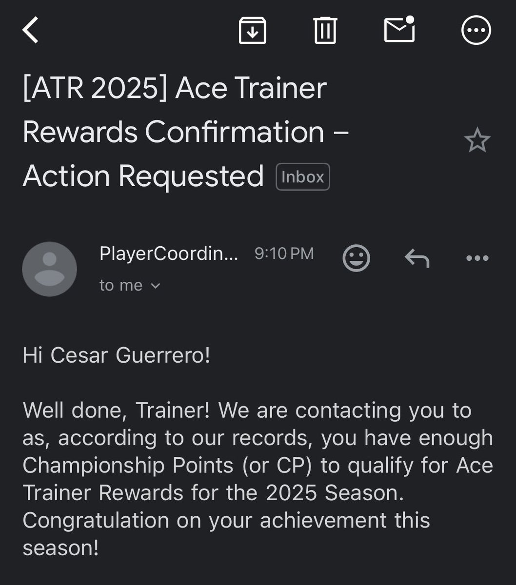 cesar_mars5's tweet image. Yeah, yeah, I got it too. 

Grateful to play in a community that challenges me to improve at the game every new season. 

Someday we’ll “git gud” as they say.