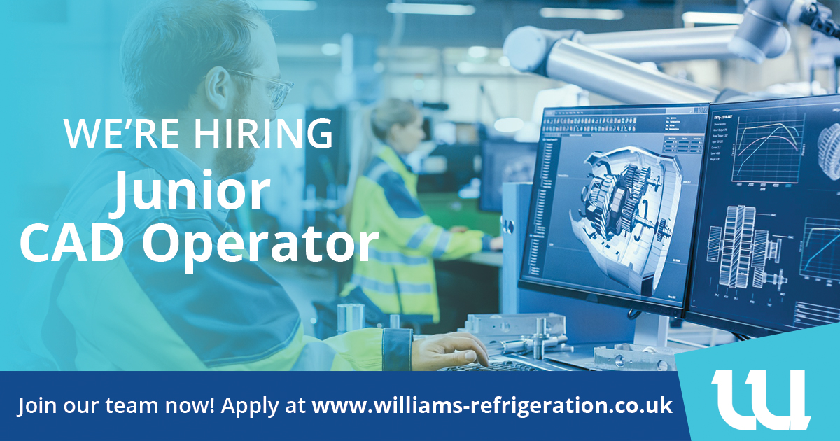 🚨 We’re hiring - We have an exciting job opportunity for a junior CAD operator to join our team in King’s Lynn! 🚨

For more information and how to apply 🔎 ow.ly/6Eii50WcM3N #WereHiring #JoinOurTeam #CADOperator #RefrigerationManufacturer