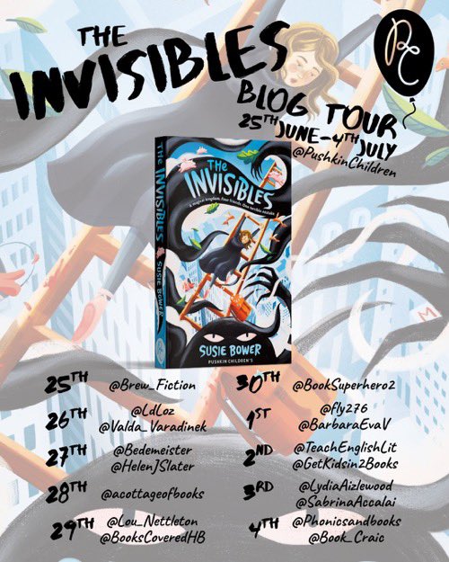 Get Kids into Books (@getkidsin2books) on Twitter photo It’s my stop on #TheInvisibles blog tour today. I loved this fantasy adventure, packed with intrigue and magic.
👉🏼 getkidsintobooks.com/2025/07/02/the…
<a href="/PushkinChildren/">Pushkin Children's Books</a> <a href="/susienottbower/">Susie Bower</a>
#blogtour #BookReview #childrensbook #readingforpleasure #bookblogger It’s my stop on #TheInvisibles blog tour today. I loved this fantasy adventure, packed with intrigue and magic.
👉🏼 getkidsintobooks.com/2025/07/02/the…
<a href="/PushkinChildren/">Pushkin Children's Books</a> <a href="/susienottbower/">Susie Bower</a>
#blogtour #BookReview #childrensbook #readingforpleasure #bookblogger