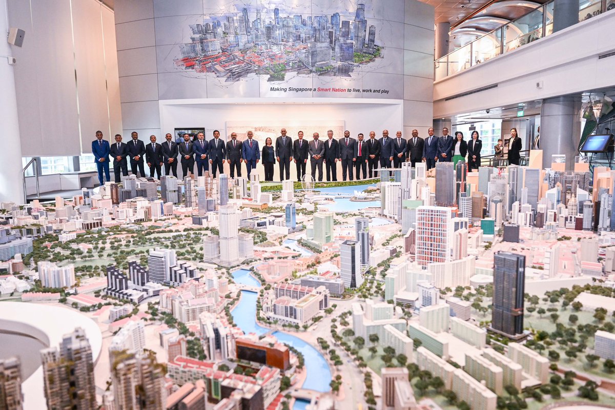 His Excellency President Dr <a href="/MMuizzu/">Dr Mohamed Muizzu</a> visits the Urban Redevelopment Authority (URA), where Ms Adele Tan Shiao Ling, Deputy CEO and Chief Planner of URA, and Ms Sia Tze Ming, Director (Policy &amp; Property) of the Housing Development Board, welcomed him. The President attended a